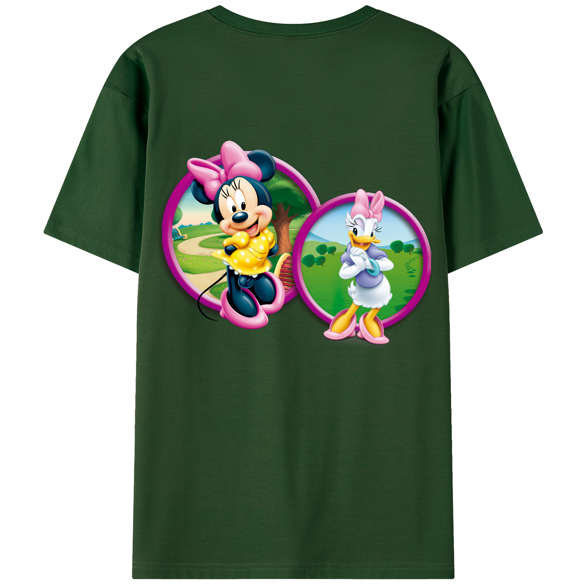 （画像用） ミッキーマウス Mickey Mouse 綿100％半袖Tシャツ（背面プリント）